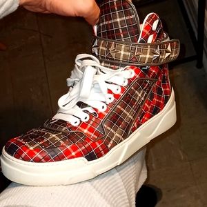 Givenchy high top plaid
